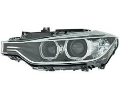 HELLA 1EJ 354 983-011 Halogène Projecteur principal, gauche, Sans feux/phares de virages, avec ampoules