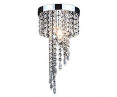 Lustres en Cristal,Cristal Lampe de Plafond,Lampe de Plafonnier en Cristal K9,Pour Couloir, Bar, Cuisine, Salle à Manger, Chambre dEnfants D20cm