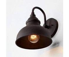 Moddeny Lanterne murale en aluminium étanche extérieure Down Light Nostalgique Campagne Paysage extérieur résistant à la pluie Allée Eclairage Montage Luminaire E27 Patio Clôture de jardin Terrasse Ap