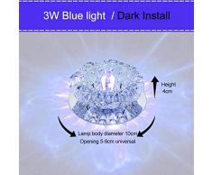 Spots muraux Spot Plafonnier spots de plafond Downlight Crystal Bedroom Living Room Ceiling Light Recessed Spotligh Led 3W Ceiling Light Fixture Lighting Chandelier Spot Ceiling +Light-10
