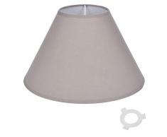 Paris Prix - Abat-jour Coniquecherpa 25cm Taupe