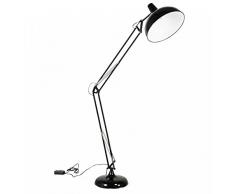 Kokoon FL00240BL Lampe de Sol Design Pix Noir en Métal