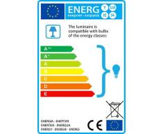 QAZQA Moderne Applique murale Brescia Combi or / dorée / d'or sans abat-jour Metal Rond / Carré / Compatible pour LED E27 Max. 1 x 60 Watt / Lampe de lecture / Luminaire / Lumiere / Éclairage / intéri