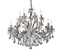 Lustre 18 bras Ø 75 cm avec SPECTRA® Cristal de SWAROVSKI, de couleur argent