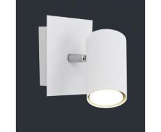 TRIO, Spot, Marley 1xGU10, max.35,0 W Corps: metal, Blanc L:12,0cm, L:12,0cm, H:15,0cm IP20,Montage au mur
