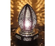 Saharashop Bayda Lampadaire marocain en Laiton argenté