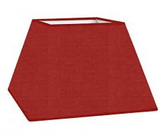 Abat-jour carré pyramide, lot de 2 pièces (cotonette bordeaux)