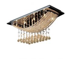 Lightsjoy Lustre de Cristal Moderne Plafonnier Lampe Pendentif Eclairage Plafond pour Salon Chambre