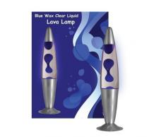 Lampe À Lave Cire Bleue Liquide Transparent
