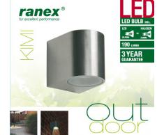 Applique murale Smartwares 5000.466 Kimi â LED â Acier inoxydable