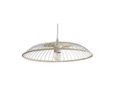 Lussiol 250659 Suspension, 60 W, MÃ©tal/Rotin