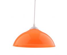 perfk Abat-jour Suspendu de Semi-Circulaire Lampe au Plafond Décoration pour Maison Hôtel Magasin - Orange
