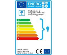 QAZQA Moderne Lampadaire / Lampe de sol / Lampe sur Pied / Luminaire / Lumiere / Éclairage Bend avec capot gris Metal / Pierre/béton / Oblongue Compatible pour LED E27 Max. 1 x 60 Watt / intérieur / C