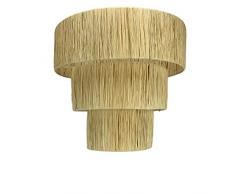 Lampadaire Marocain en fibre naturelle et structure en fer