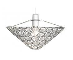 Oaks Lighting Kendal Coolie Abat-jour suspension Pendentifs en acrylique transparent Finition chromée