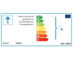EGLO Lampe Suspendue Culot E27 Noir Mogano 1De Cuivre