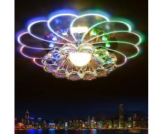 Plafonnier en cristal Lampe de plafond LED Cristal Lampe Plafonnier décoratives pour salon ou salle à manger lustre moderne coloré crystal 5W LED plafond lampe couloir salon balcon salle lumière du porche