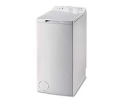 Lave linge Top Indesit BTWNA61052FR - Lave linge - Pose libre - capacité : 6 Kg - Vitesse dessorage maxi 1000 tr/min - Classe A++