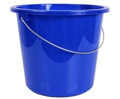 10 ou seau de 5 litres d'eau Seau Seau plastique plastique Seau Budget., Plastique, bleu, 5 l