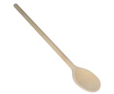 Metaltex 570530 Cuillère Anglaise Ovale 30cm en Bois de hêtre, Multicolore, 5 cm