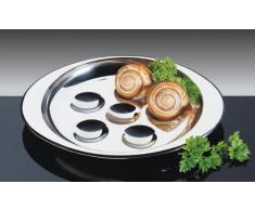 Küchenprofi Plat à escargots en acier inoxydable 18/10