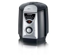 SEVERIN Mini Friteuse et Fondue 2-en-1, Cuve 950 ml, 840 W env., 6 Fourchettes à Fondue Incluses, FR 2408