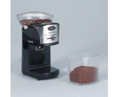Severin KM 3874 Moulin à Café Électrique (100 W, Moulin à Disque en Acier Inoxydable, Capacité max. 150 g) Noir/Argent