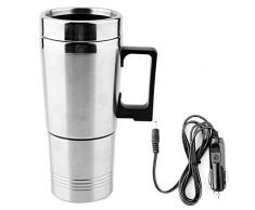KIMISS 350 / 150ML 12V Bouilloire électrique de voiture Bouilloire de voyage Tasse de Voyage Chauffée en Acier inoxydable Bouilloire électrique pour le thé Thermos Coupe De LEau