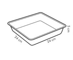 Plat à four carré DELICIA 24 x 24 cm