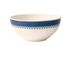 Villeroy & Boch Casale Blu Plat creux, 24 cm, Porcelaine Premium, Blanc/Bleu