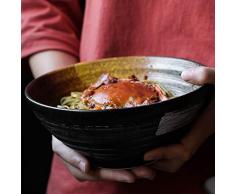 Gweat 7.5 Pouces Style Japonais Créatif Vintage Céramique Salade Bol Personnalité Ramen Bol À Soupe Profonde