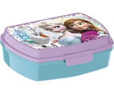 Unbranded 8020140 Frozen Family Boite à Gouter, Plastique, Bleu, 17,2 x 13,8 x 5,5 cm
