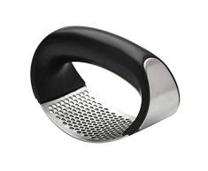 Libertroy Cuisine artefact Cuisine purée Presse-ail Presse à Main en Acier Inoxydable Presse-ail - Noir