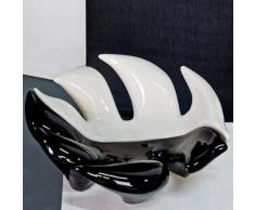 Ravier „Foglia“ – 2-pièces - noir/blanc