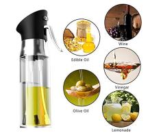 2 IN 1 Huile Spray Bouteille Acier Inoxydable Huile D ol Ive Vinaigre Distributeur pour Cuisine Barbecue Salade Cuisson