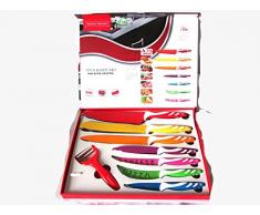 Lot de couteaux 7pièces revêtement céramique couleur