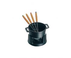 Staub Fonte 1400423 Service à Fondue Chocolat Noir Mat 10 cm