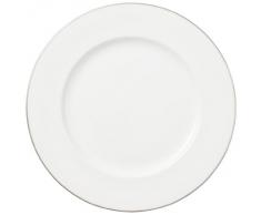 Villeroy & Boch Anmut Platinum N°1 Assiette plate ronde Bordure platine 32 cm