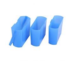 Lameida Pot d'eau pour stylo Peinture Brosse Seau à laver Correspondance des couleurs pour la peinture assemblé Pack-3pcs