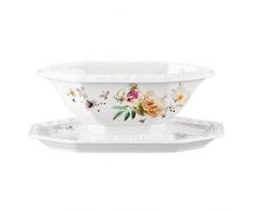 Rosenthal 10430-407165-11620 Saucière, Porcelaine, Rose, 20,9 x 21 x 10,1 cm