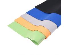 Chiffons de Nettoyages en Micro-Fibre - 5 Chiffons Colorés EXTRA-LARGES, Idéal pour Nettoyer Lunettes, Montures, Caméras, iPad, iPhone, Tablettes, Téléphones Portables, Écrans LCD, Argenterie et Autres Surfaces Délicates