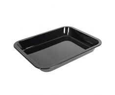 ProCook - Grand Plat à Four - 41cmx32cmx7cm - Plat à Rôtir Noir - Acier Robuste Revêtu démail