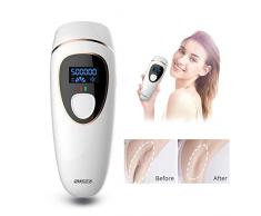 SYOSIN Épilateur Lumière Pulsée,500 000 flashs 2 en 1 IPL Appareil dEpilation à Lumière Pulsée avec écran LCD pour Corps/Visage/Maillot/Aisselles à Domicile ou en Voyage