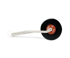 TRIXES Nouveauté Aide Cuisine Vintage Couteau à Pizza Original en Forme de Disque Vinyl
