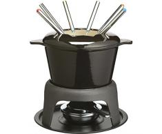 Master Class Service à fondue 6 fourchettes Fonte émaillée Noir
