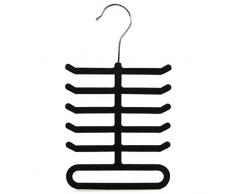 Hangerworld Porte-Cravate floquée et Organiseur de Ceinture antidérapant pour vêtements