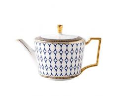 zipkp Ensemble À Thé Nordique Tasse À Café Soucoupe Ensemble Cuillère Haute Qualité Rayé en Céramique Théière Café Ensemble À Boire Anglais Après-Midi Thé Ensemble-200Ml_1Pcs-P