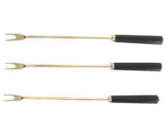 Kela 79313 lot de 6 fourchettes à fondue, acier inoxydable, manches plastique, Morena