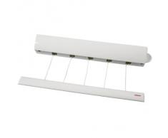 Leifheit Séchoir mural Rollfix 210 Longline, sèche linge dépliable avec 5 fils de 4,20 mètres, étendoir à linge robuste pour intérieur et extérieur