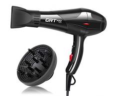 Sèche Cheveux Professionnel 3500W, Sèche-Cheveux Ionique Céramique avec Diffuseur, Puissant AC Moteur 3 Niveaux de Température 2 Vitesses (Noir)